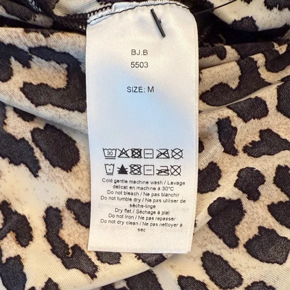 Ganni Leopard Print Straight Skirt - Picture 4 of 11